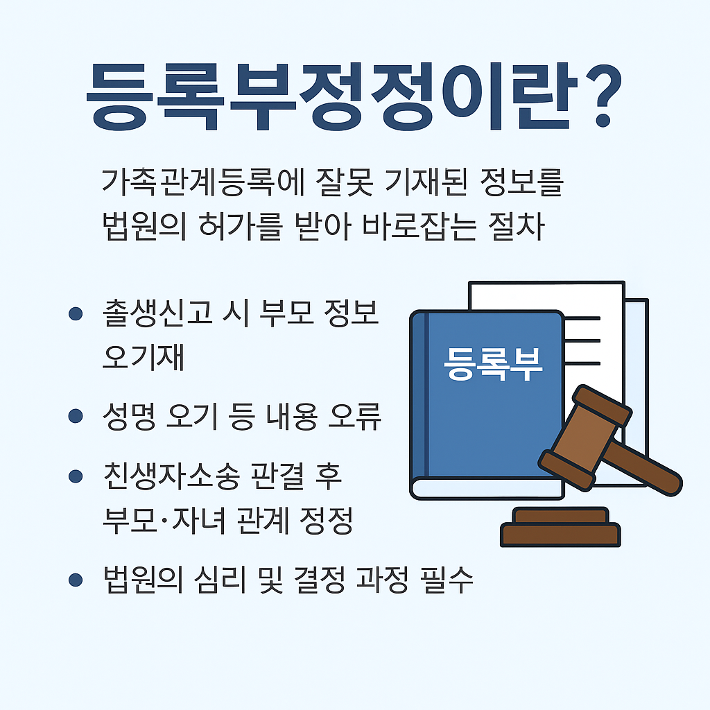 등록부정정이란?