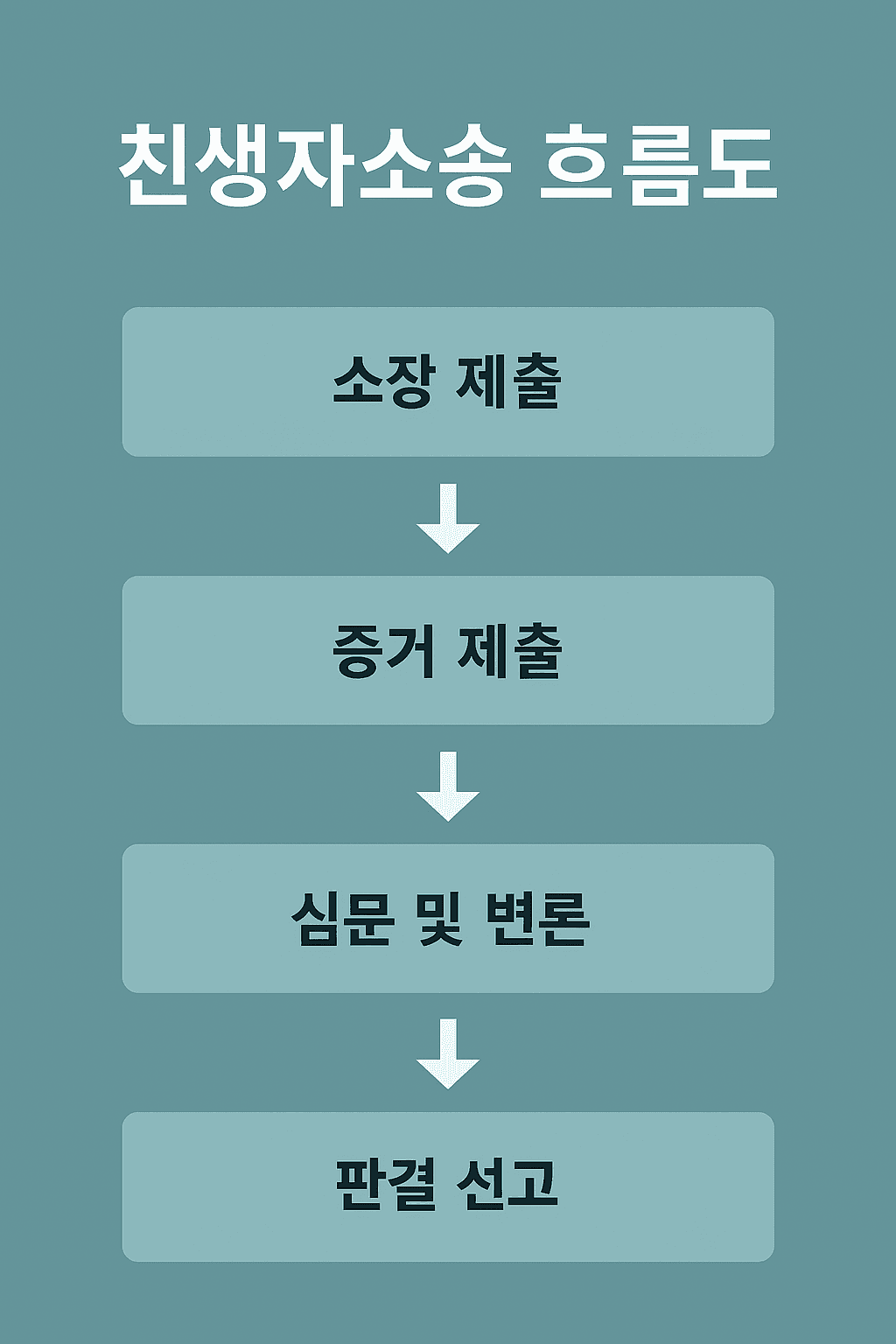 친생자소송 흐름도