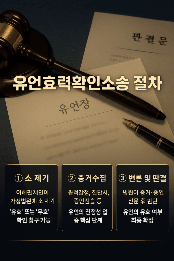 유언효력확인소송 절차