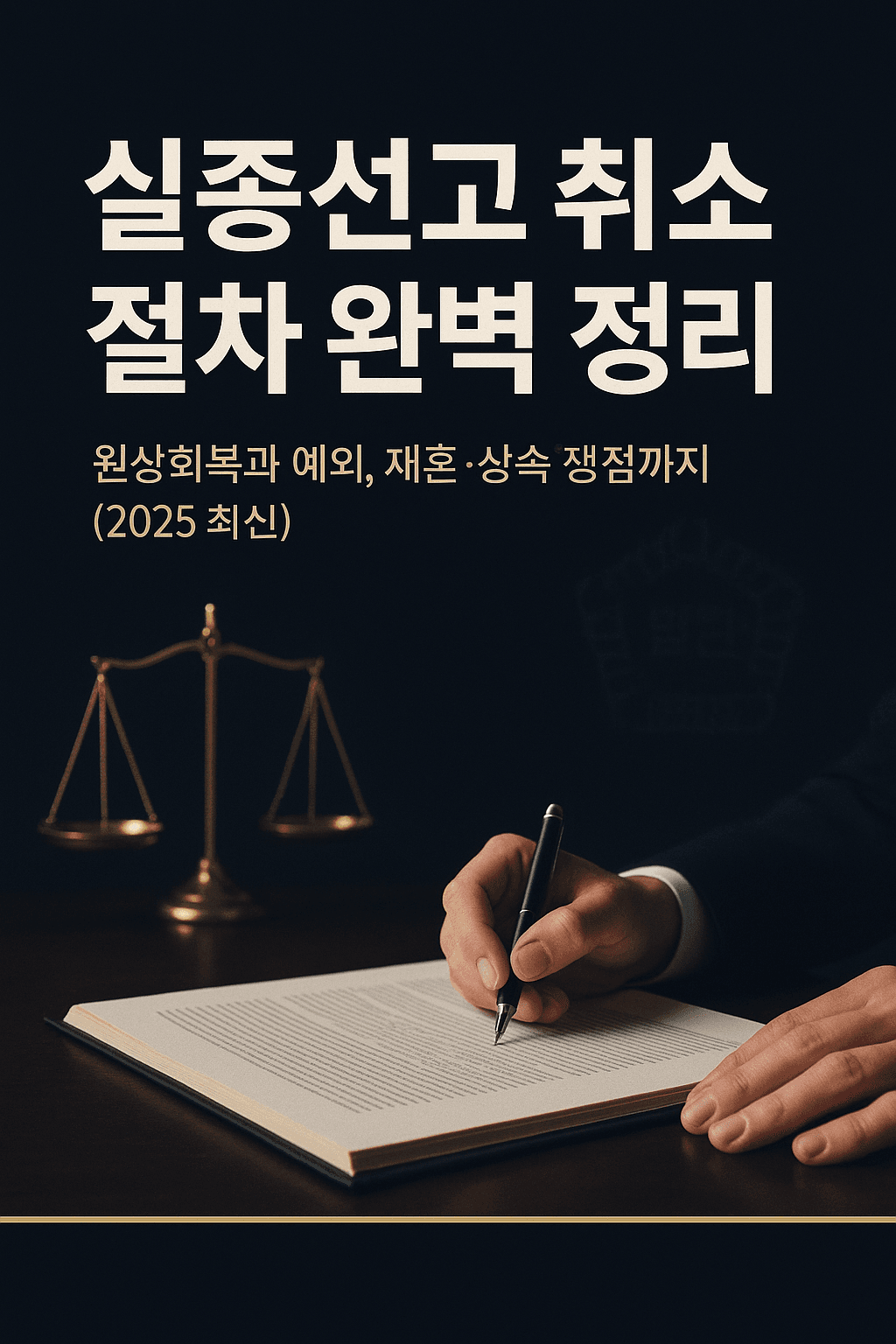 실종선고 취소 절차 완벽정리