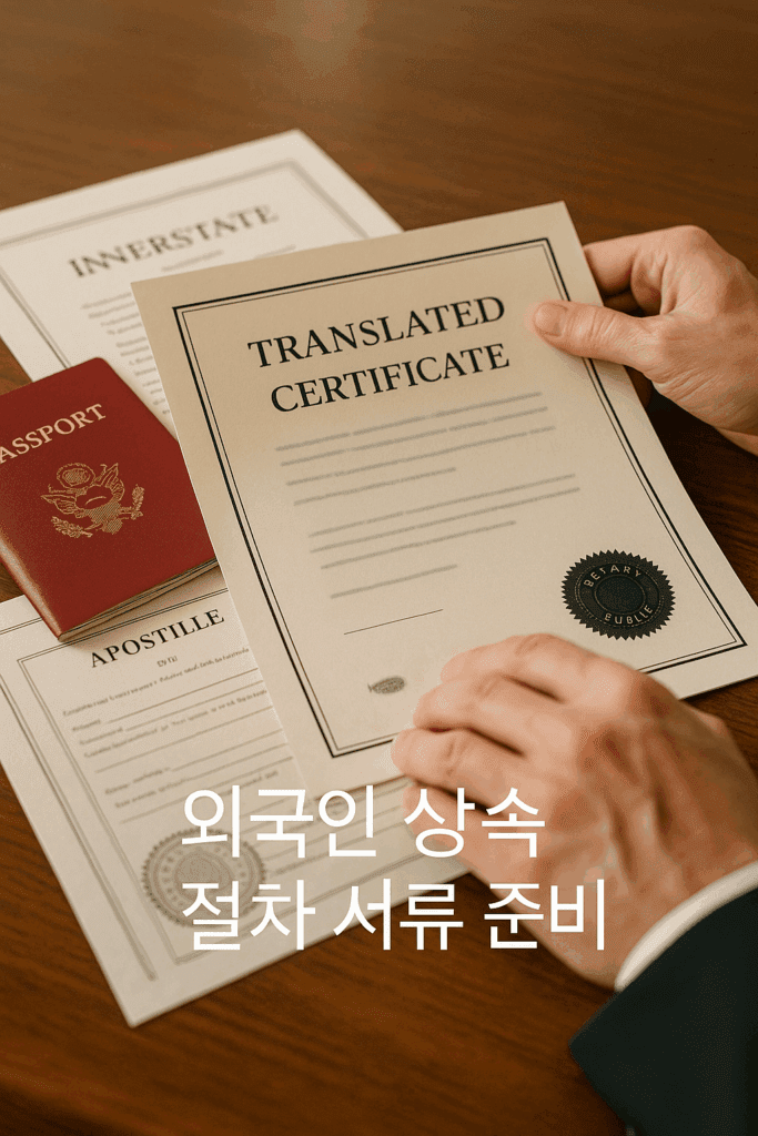 외국인 상속 절차 서류 준비