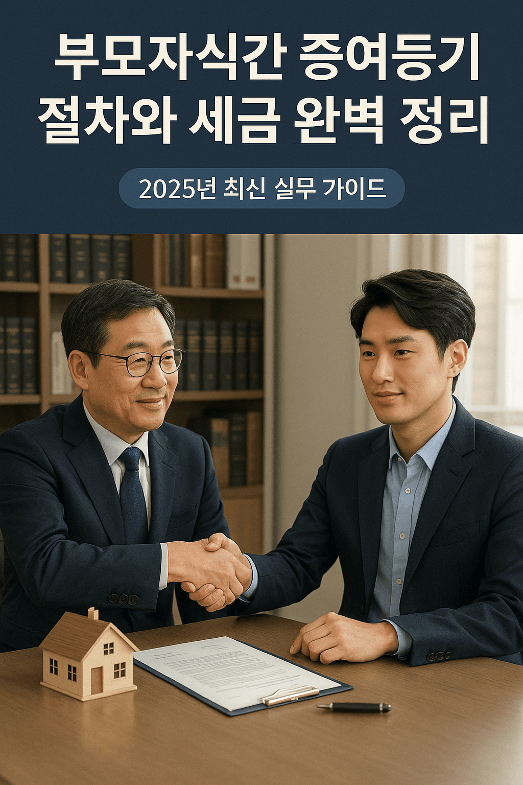 부모자식간 증여등기 절차와 세금 완벽 정리