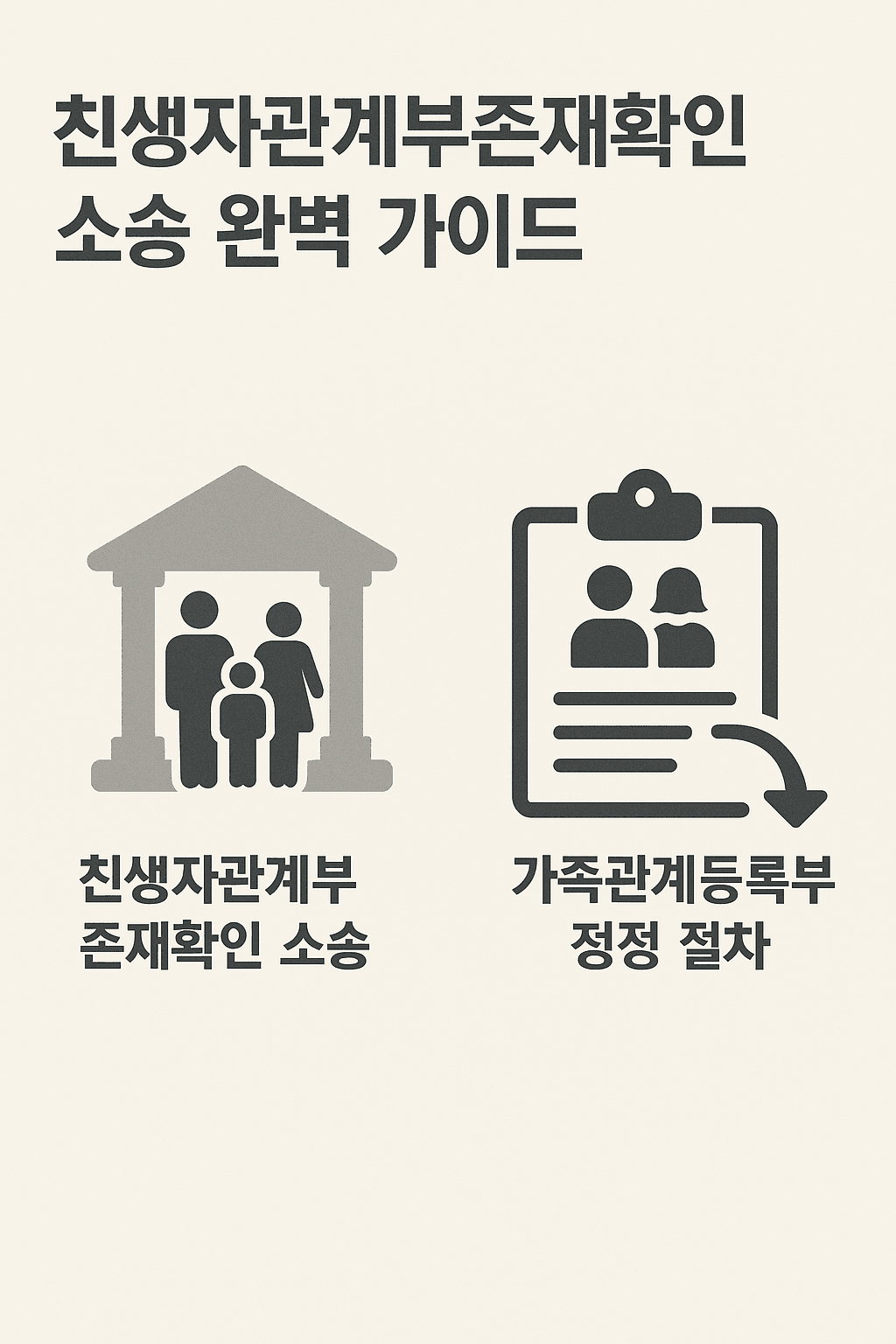 친생자관계부존재확인 소송 완벽 가이드