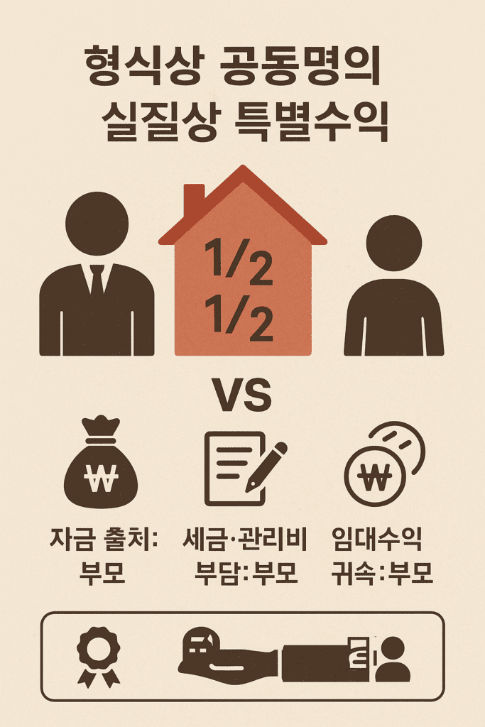 형식상 공동명의 실질상 특별수익