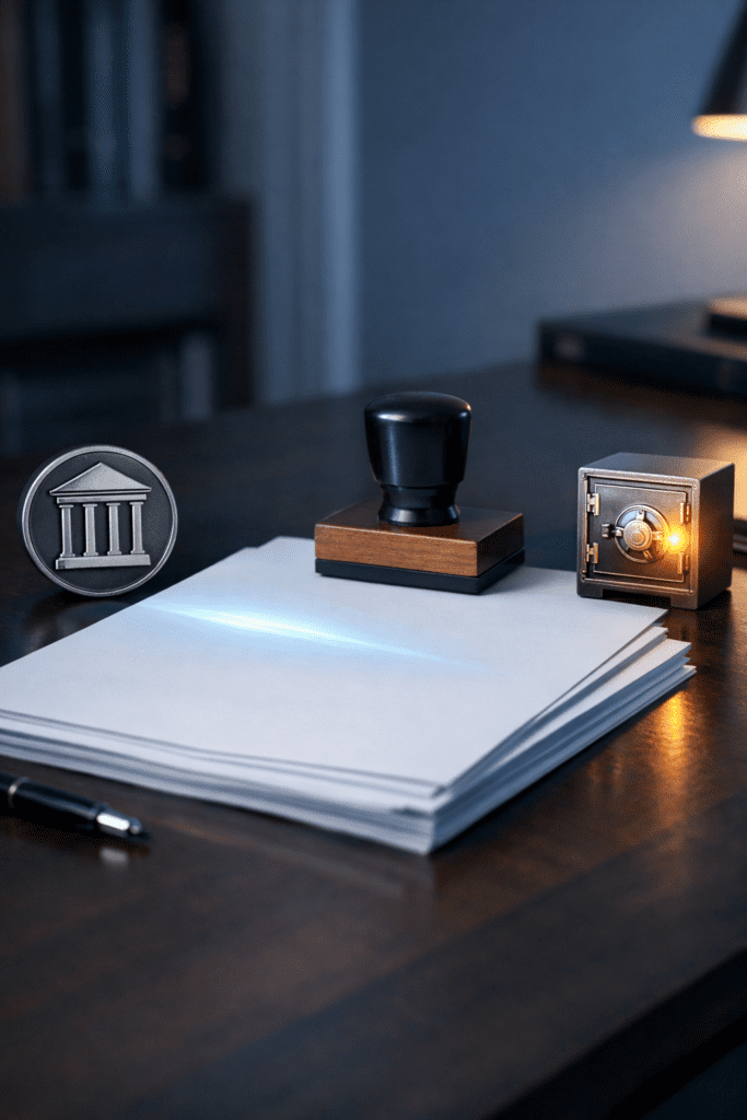 공탁금출급확인소송 6단계 상속인 미확정 불확지공탁 수용보상금 전액 출급 화해권고결정 사례 4 Modern-Law-Office-Desk_simple_compose_01kdphpf6tefm93md63770tper