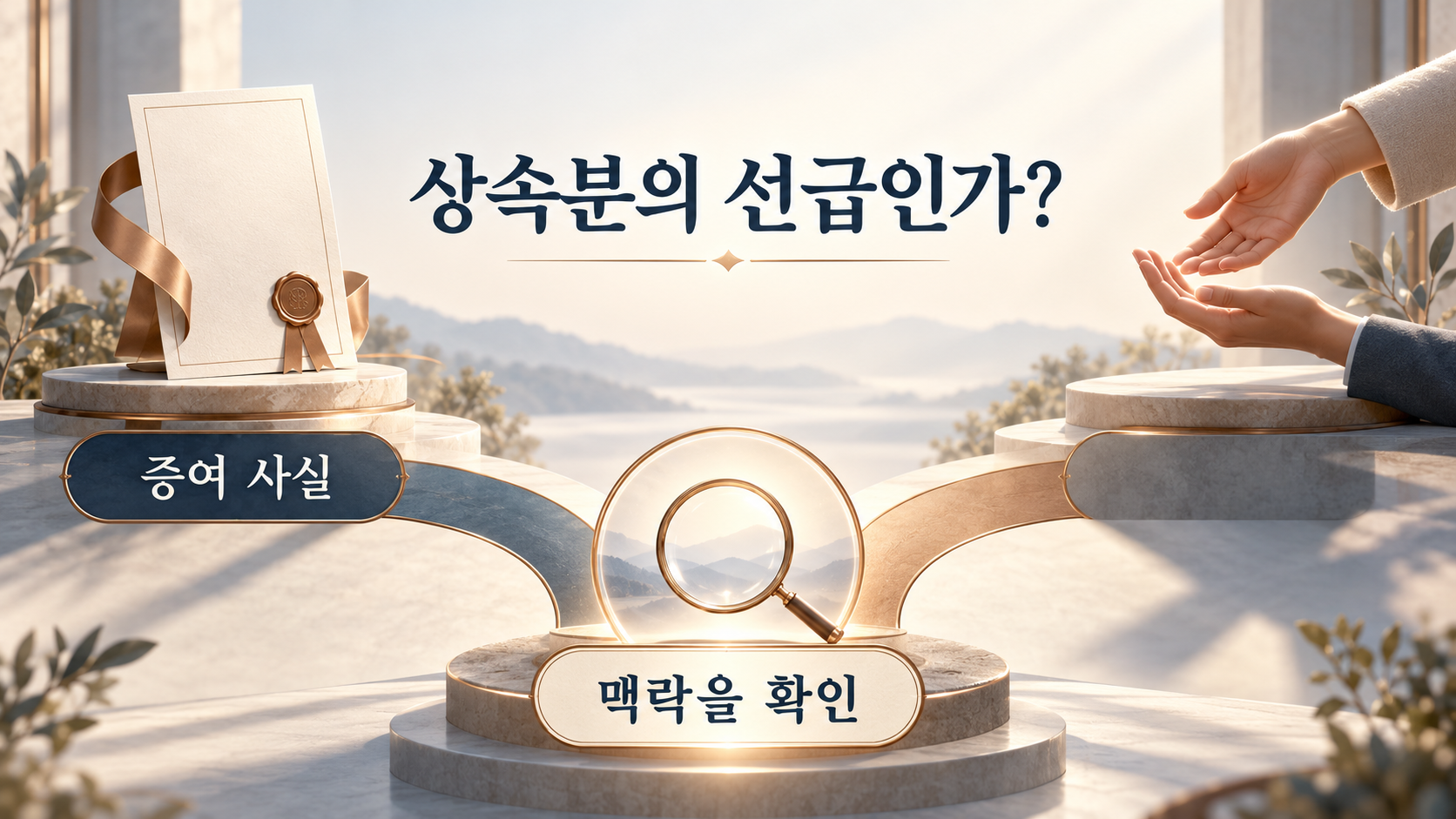 생전 증여가 상속분의 선급인지 판단할 때 이전 경위와 맥락 확인