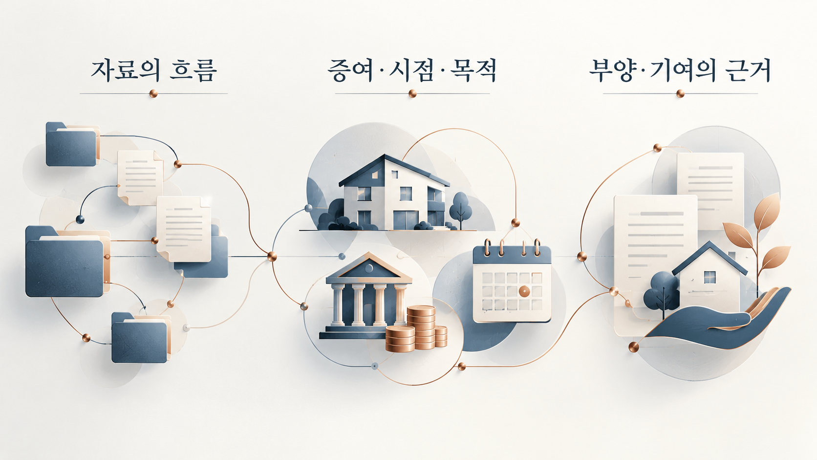 증여 계약·자금 흐름과 부양·기여 근거를 묶어 정리하는 자료 안내
