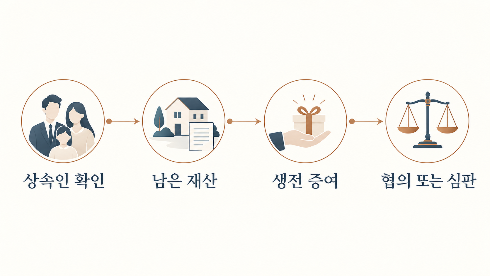 상속인 확인부터 재산·증여 자료와 협의 또는 심판까지의 순서