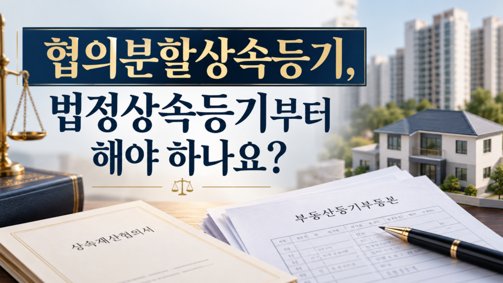 협의분할상속등기, 법정상속등기부터 해야 하나요? 2 협의분할상속등기, 법정상속등기부터 해야 하나요?